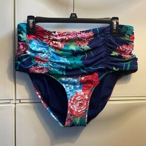 Beautiful Apt 9 High Waist Bikini Bottoms sz L NWOT